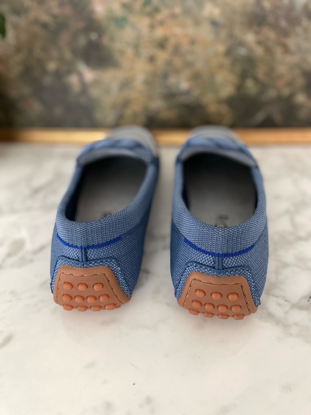 Rothy’s Braided Loafers Chambray Blue Driving Shoes Size 9.5 - Picture 4 of 12